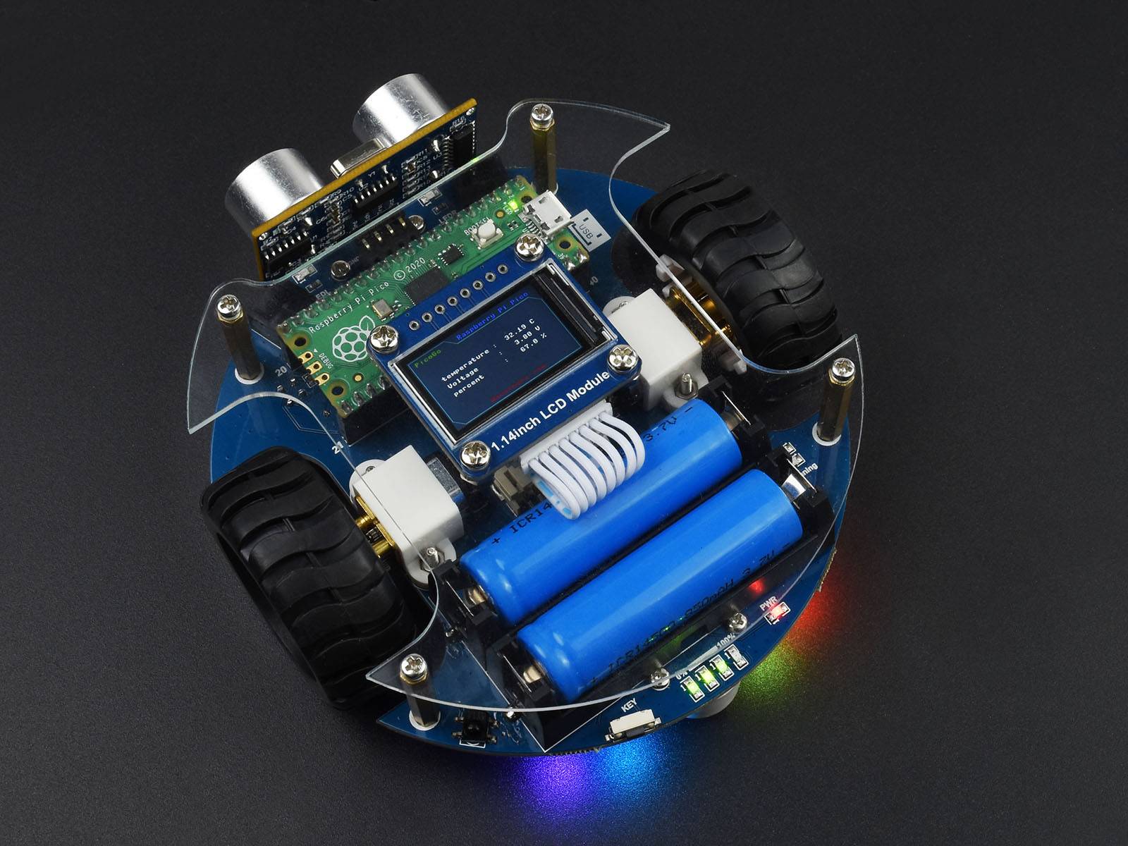 WaveShare PicoGo Mobile Robot, Based on Raspberry Pi Pico, Self Driving, Remote Control