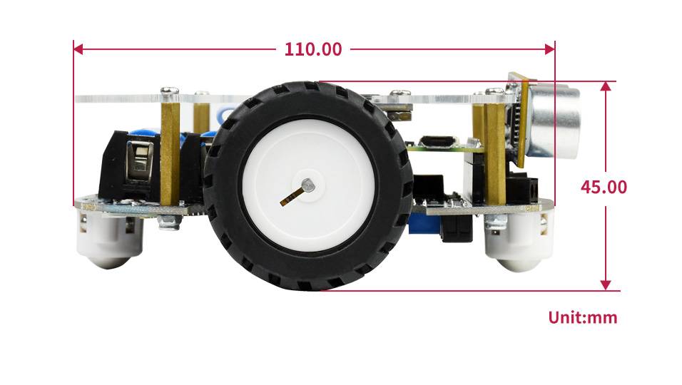 WaveShare PicoGo Mobile Robot, Based on Raspberry Pi Pico, Self Driving, Remote Control
