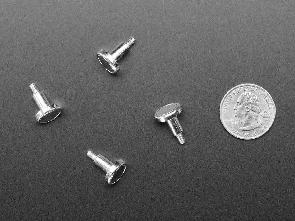 Adafruit Mini Magnet Feet for RGB LED Matrices (Pack of 4) 4631