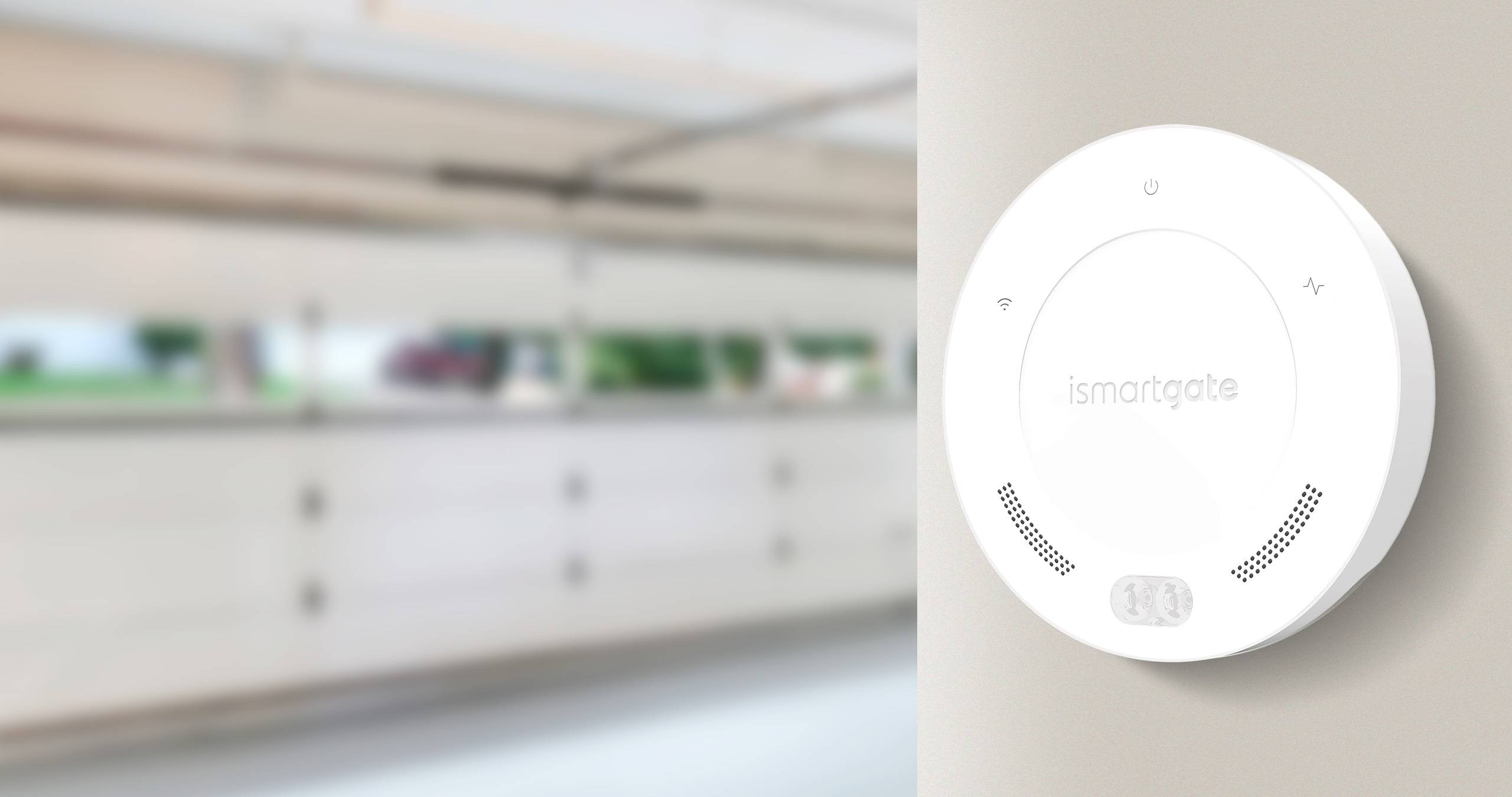 ISMARTGATE Standard Mini Garage kabellos | WLAN Fernsteuerung und Überwachung | Kompatibel Google Assistant Amazon Alexa iFTTT