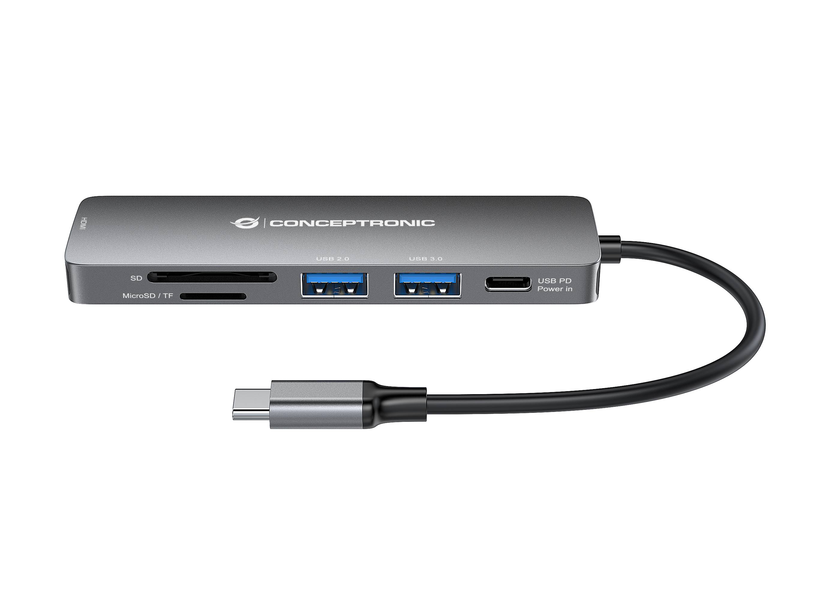 Conceptronic DONN11G - Dockingstation - USB-C 3.2 Gen 1