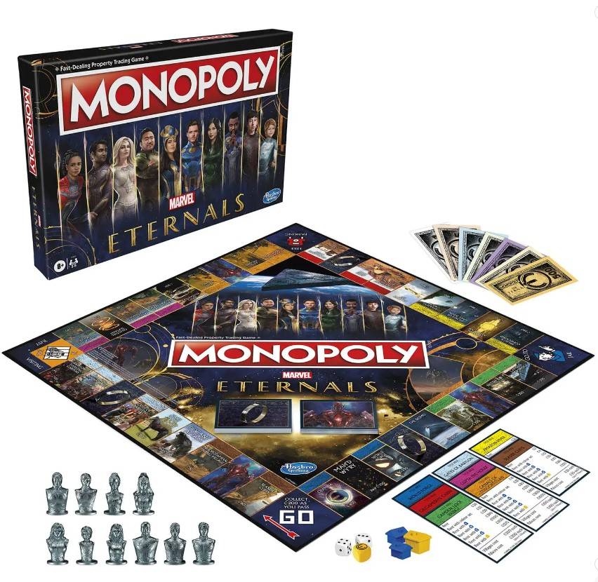 Monopoly - Marvel Eternals (englisch) Brettspiel Gesellschaftsspiel Spiel