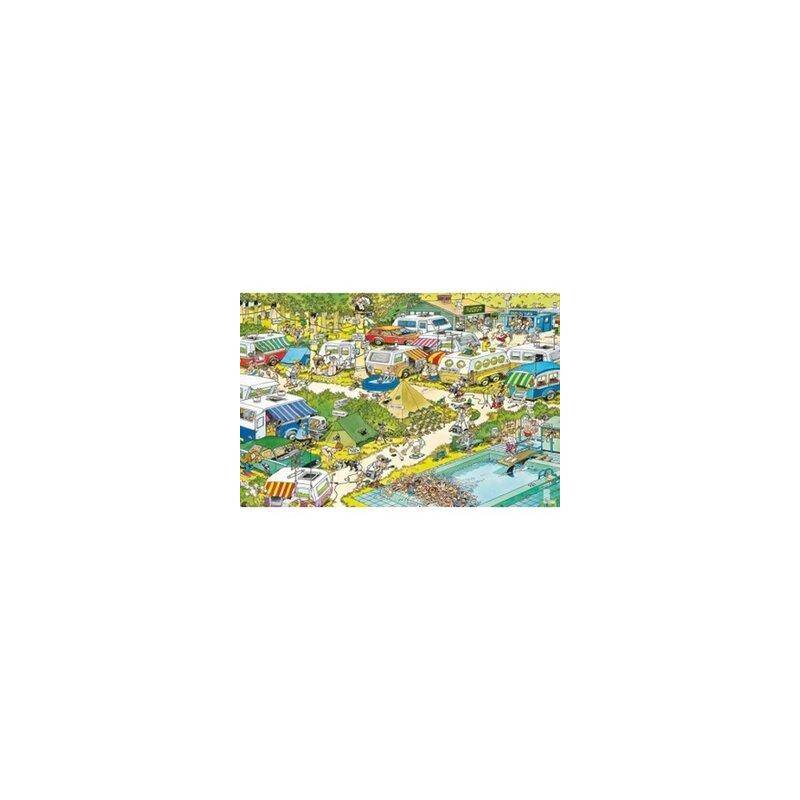 JUM82034 - Camping Chaos von Jan van Haasteren, Puzzle, 1000 Teile