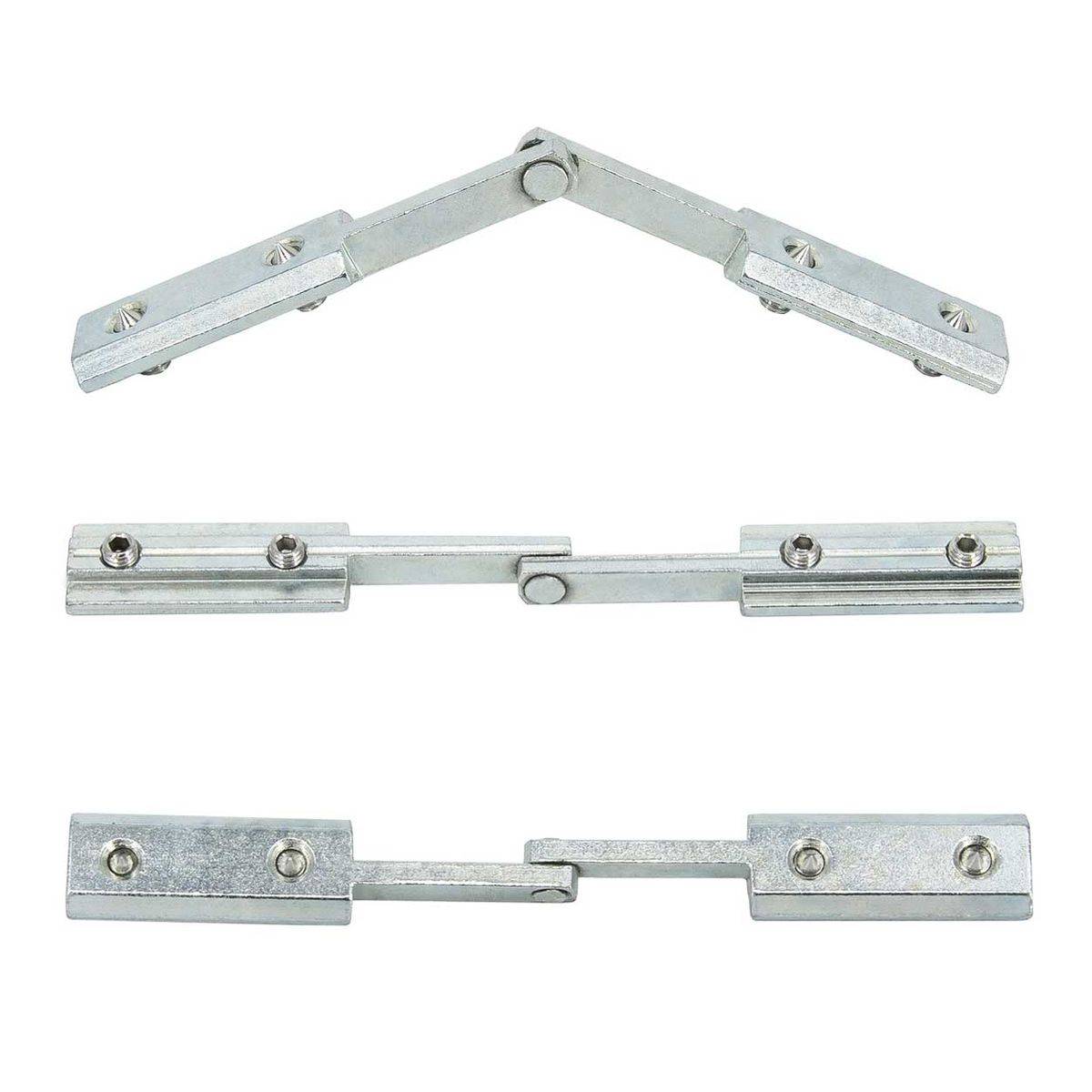 SCHMIDT systemprofile Gelenkverbinder Nut 8 Stahl Drehverbinder mit Madenschrauben Profil-Verbinder Aluprofil-Zubehör