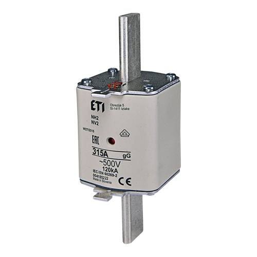 ETI 004185222 - AC Sicherungseinsatz NH2 gG 315A/500V (Typ NH | 500V | 315A | Kombinationssicherungsstatusanzeige)