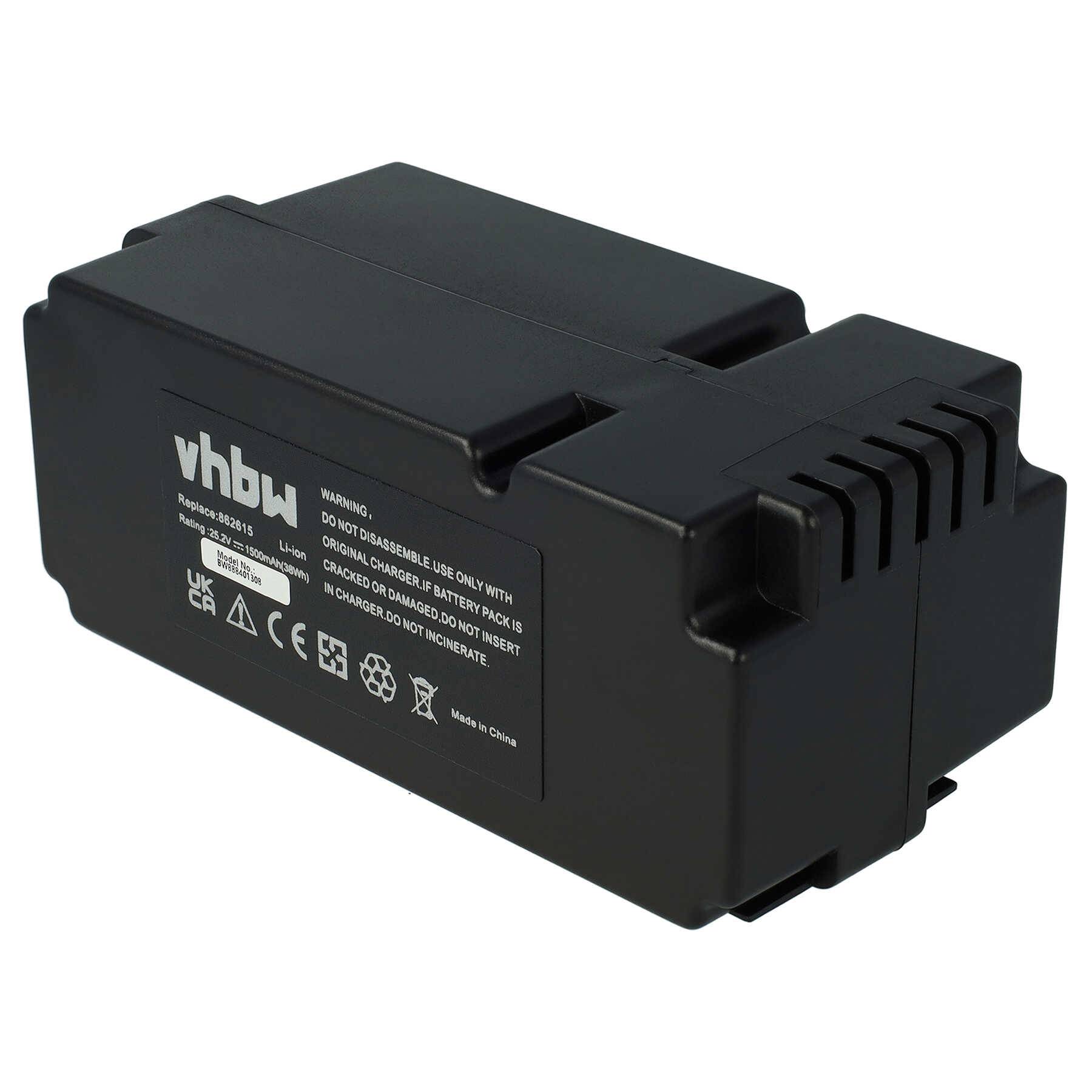 vhbw Akku kompatibel mit Ferrex R800 Easy+ | Rasenmäher Rasenroboter (1500mAh, 25,2V, Li-Ion)