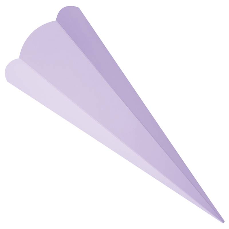 folia Schultüten-Zuschnitt, 6-eckig, 680 mm, flieder