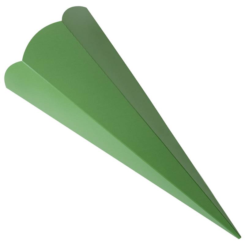 folia Schultüten-Zuschnitt, 6-eckig, 680 mm, grün