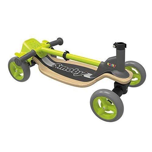 SMOBY 4 Wheels Wooden Skate - Verstellbarer Lenker - Faltbar