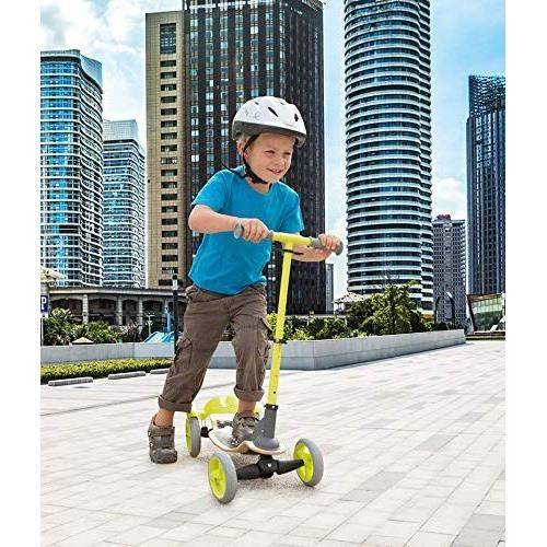 SMOBY 4 Wheels Wooden Skate - Verstellbarer Lenker - Faltbar
