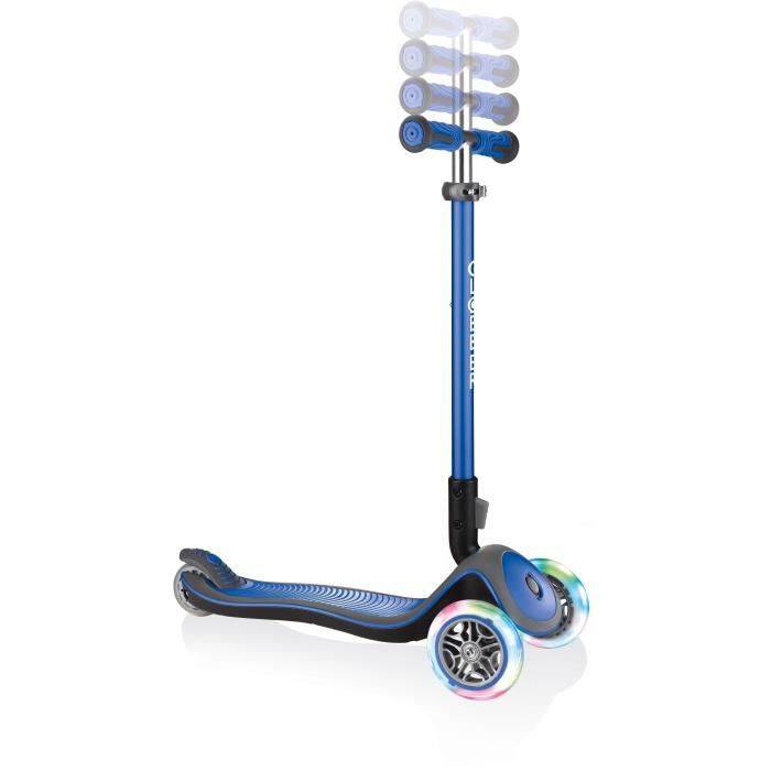 GLOBBER Deluxe Roller Deluxe Lights 3 Wheels - Navy Blue