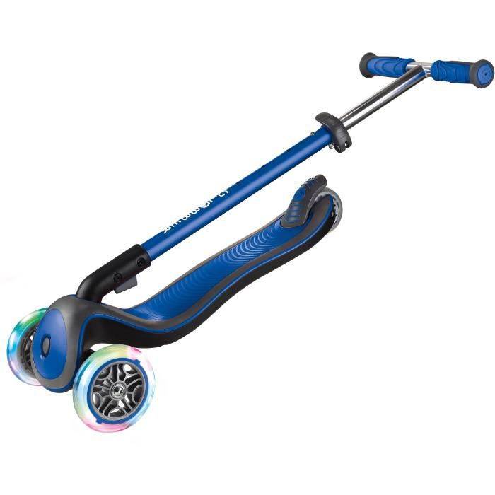 GLOBBER Deluxe Roller Deluxe Lights 3 Wheels - Navy Blue
