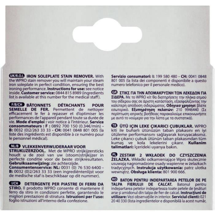 WPRO IRO002 Eisenreinigungsstift