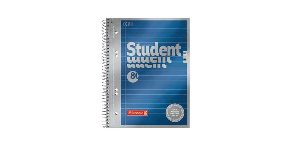 Brunnen Collegeblock Student Premium DIN A5 liniert 90g/m² blau