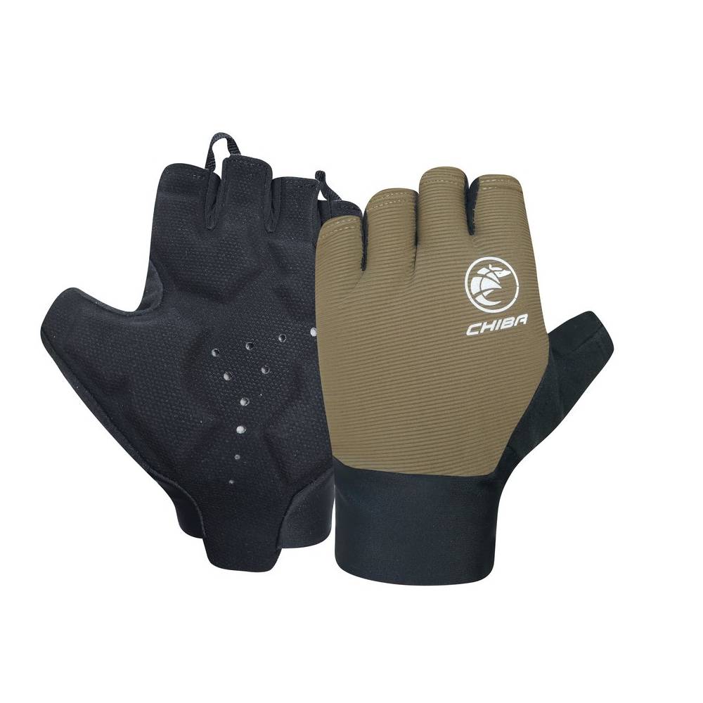CHIBA Handschuh Team Glove Pro, Gr.S/7, schwarz/olive (1 Paar)