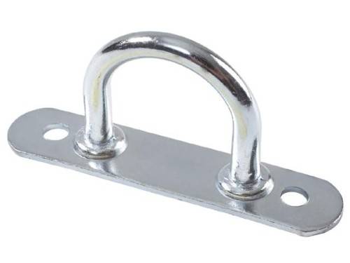 50 Stück - Bügel-/ Riemenkrampen - 28x36 mm - Planenhaken - Stahl verzinkt