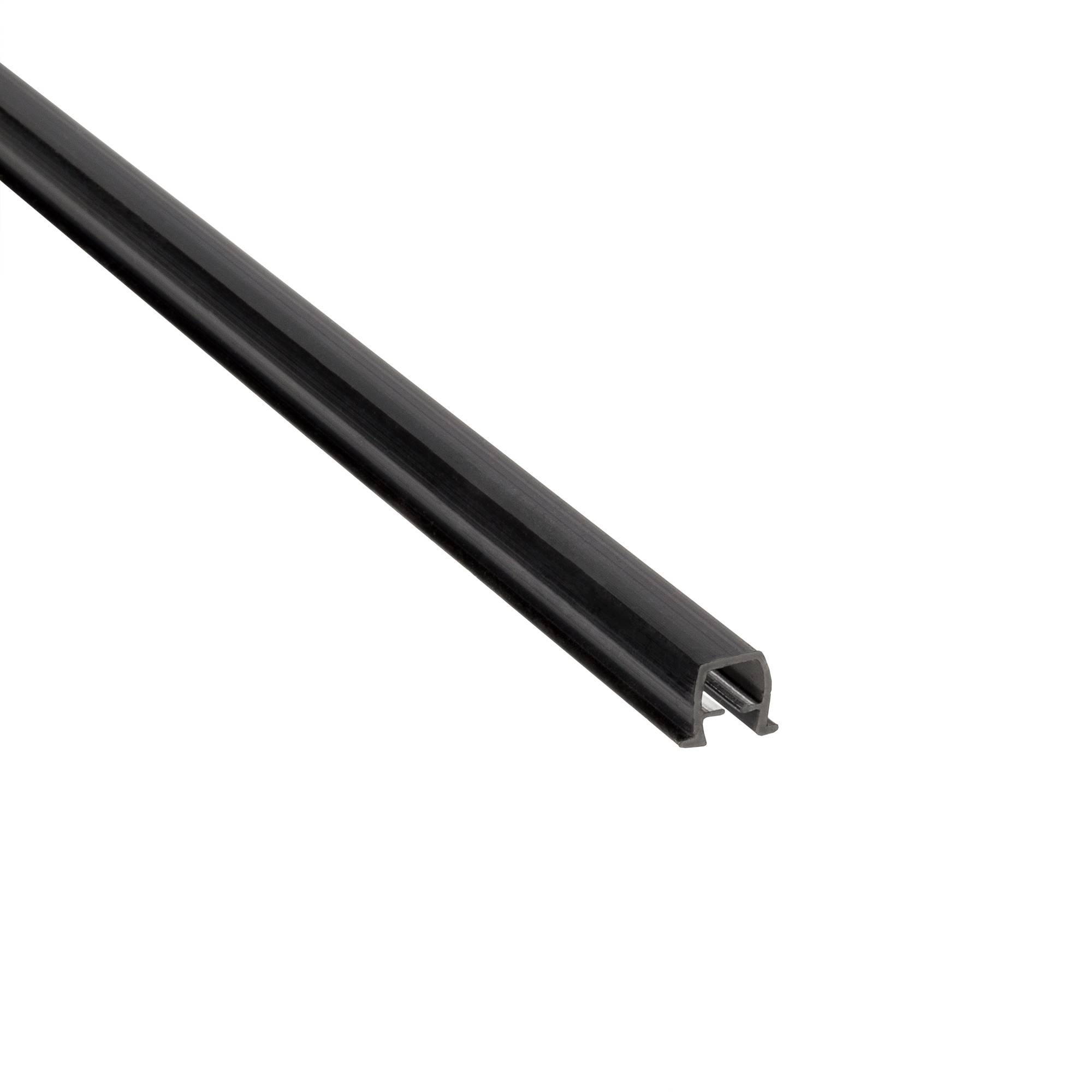 SCHMIDT systemprofile Abdeckprofil 2000mm Nut 8 Einfassprofil schwarz Glashalter Nutenprofil Kantenprofil 2m Aluprofil-Zubehör