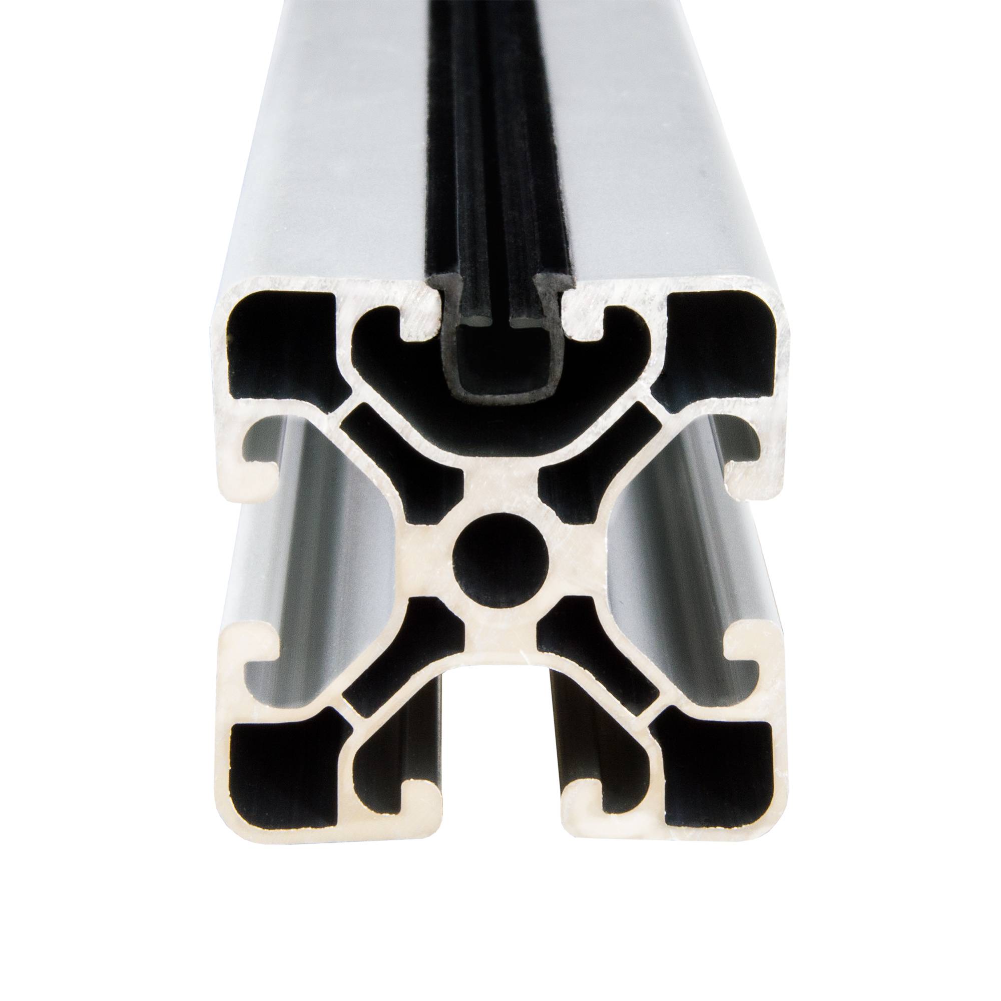 SCHMIDT systemprofile 10x Abdeckprofil 2000mm Nut 8 Einfassprofil schwarz Glashalter Nutenprofil Kantenprofil 2m Aluprofil-Zubehör