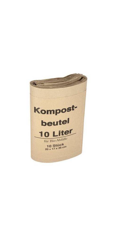 Neutralware Müllsack Bio 20+16 x 36 cm (B x H) 10l Papier braun 10