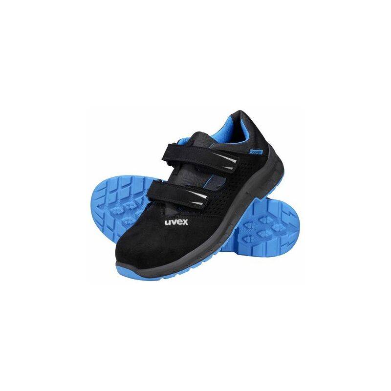 uvex 2 trend Sicherheits-Sandale S1P, schwarz/blau, Gr. 42