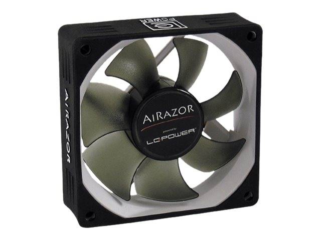 LC-Power LC-CF-80-PRO, Gehäuselüfter AiRazor, 80x80x25mm, Hydrolager, schwarz