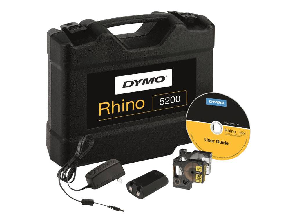 DYMO RHINO 5200 Set Beschriftungsgerät gelb, schwarz