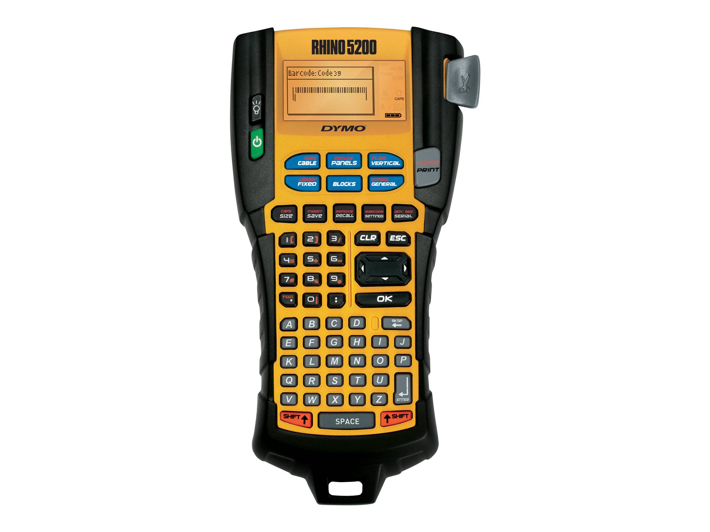 DYMO RHINO 5200 Set Beschriftungsgerät gelb, schwarz