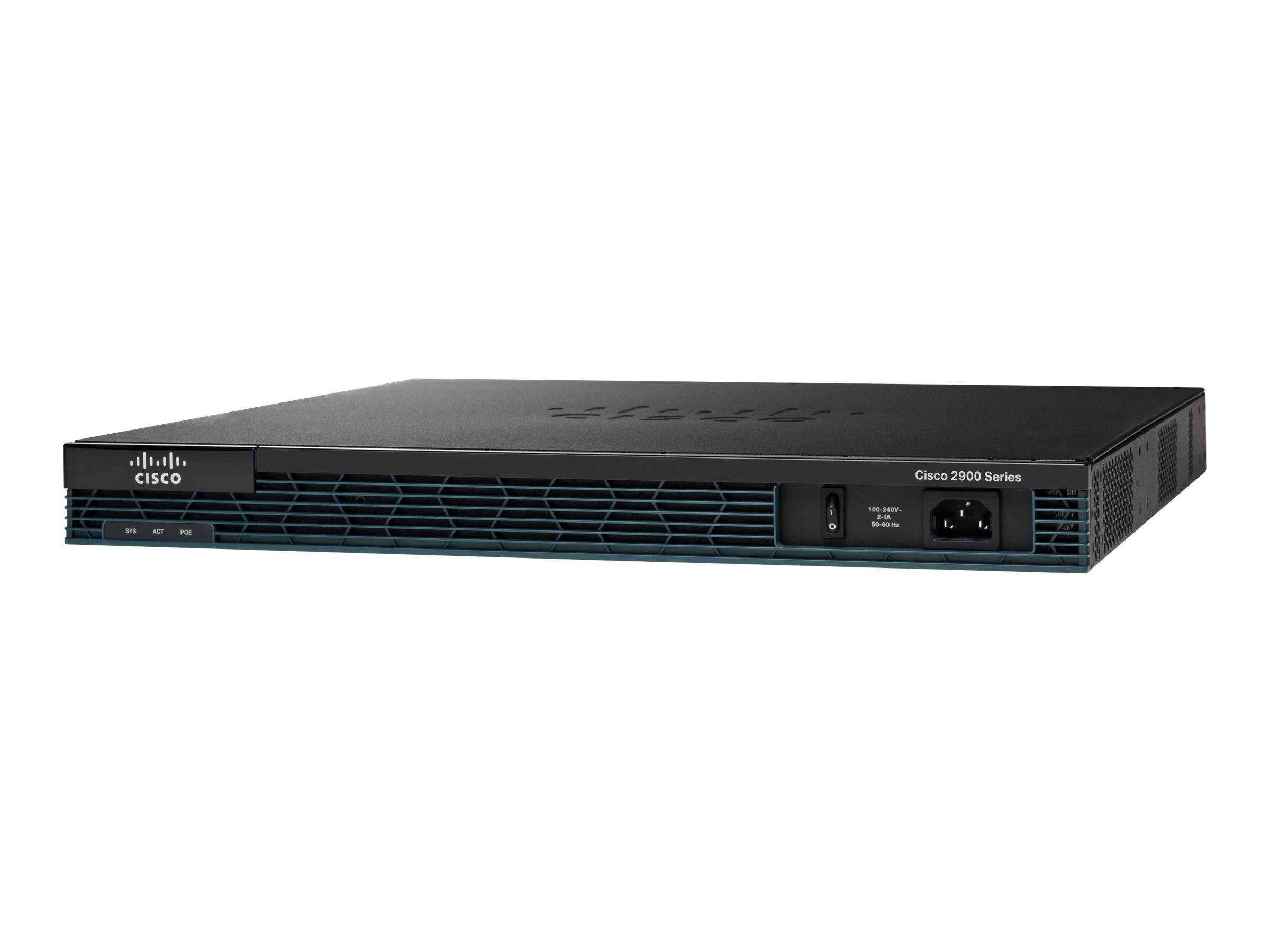 Cisco 2901 - Router - GigE - WAN-Ports: 2 - an Rack montierbar
