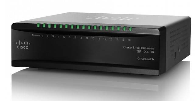 Cisco Small Business SF 100D-16 - Switch - unmanaged