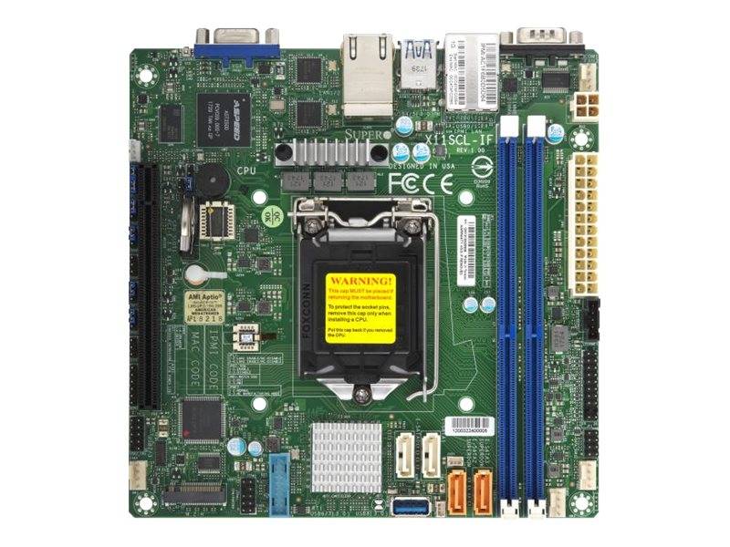 Supermicro X11SCL-IF - Motherboard - Mini-ITX - LGA1151 Socket - C242 Chipsatz -