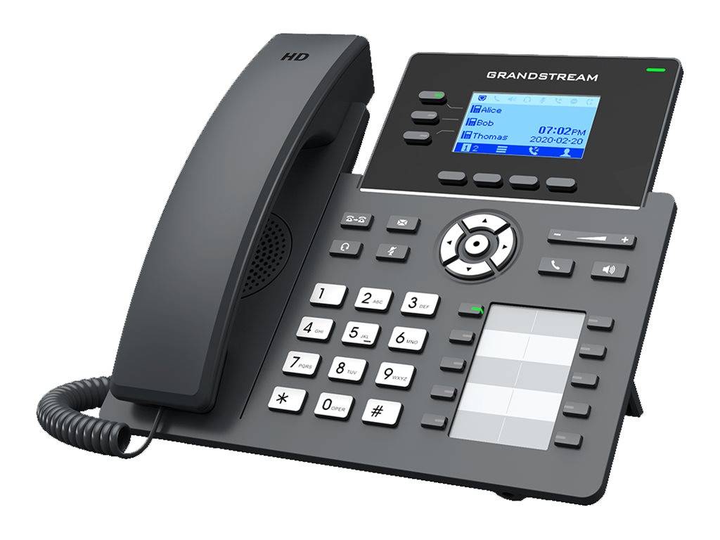 Grandstream GRP2604P - VoIP-Telefon - fünfwegig Anruffunktion - SIP - RTCP - RTP