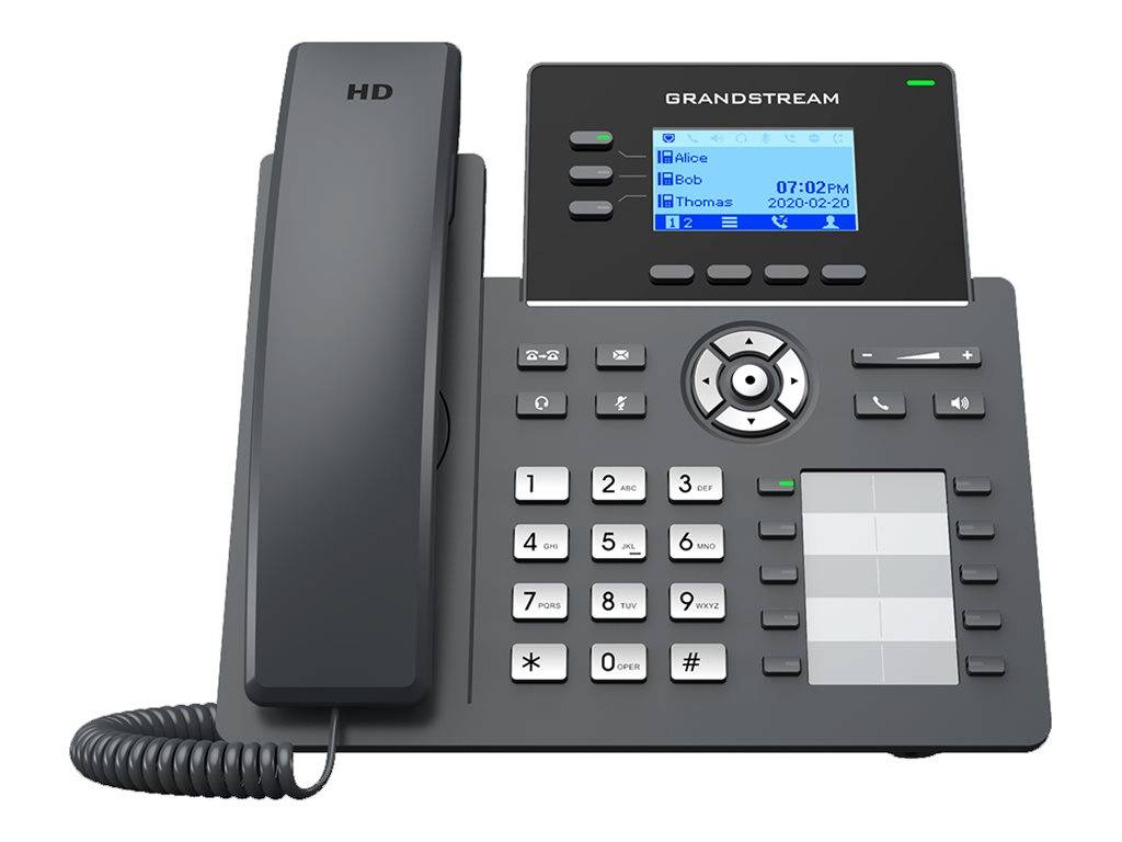 Grandstream GRP2604P - VoIP-Telefon - fünfwegig Anruffunktion