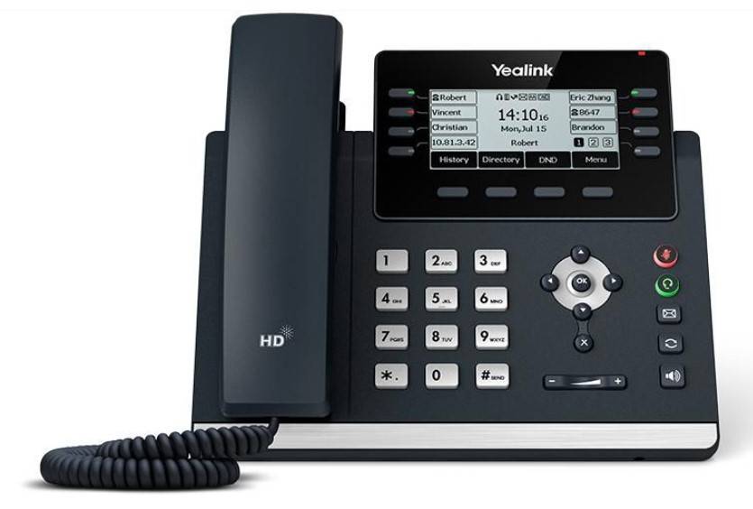 Yealink SIP-T43U - VoIP-Telefon mit Rufnummernanzeige
