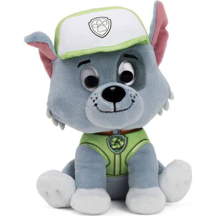 PAT PATROL PLUSH 15 CM ROCKY Paw Patrol Gund - 6058442 - weicher und waschbarer Plüsch ab 12 Monaten