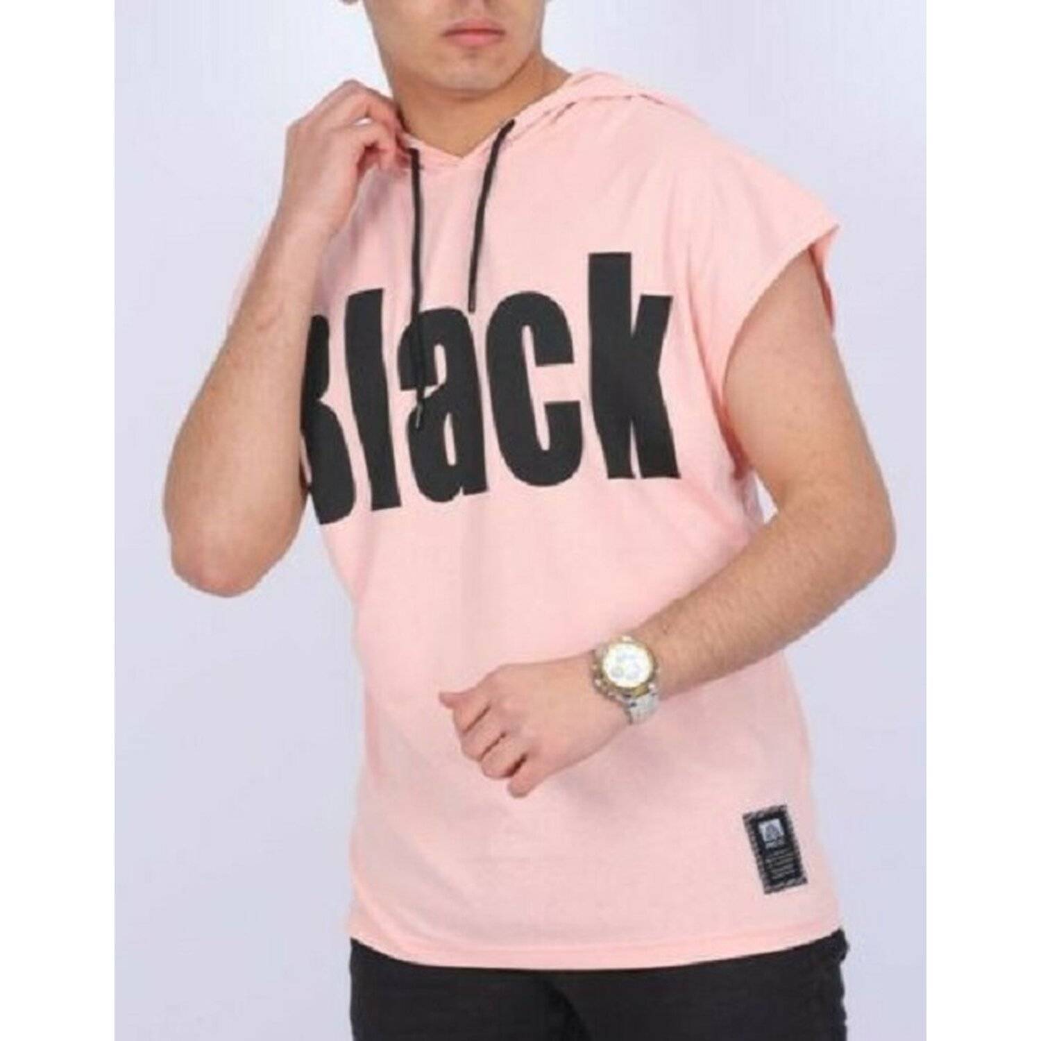 Oversize Herren T-Shirt Basic Long Tee Designer Shirt Basic Tee Sommer TS-5009 XL Rose