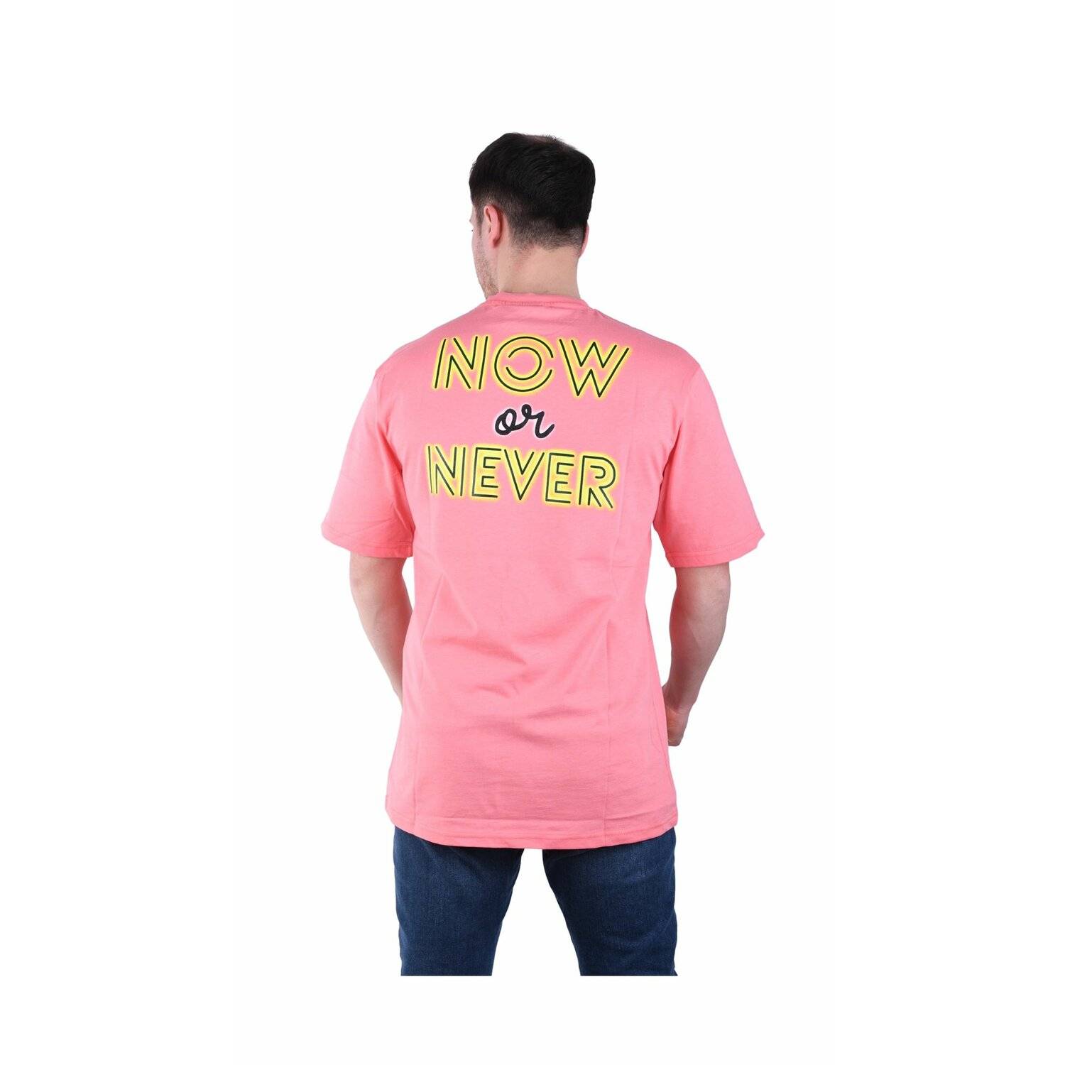 Herren T-Shirt Basic Long Tee Designer Shirt Tee Sommer Oversize TS-5004 2XL Rose