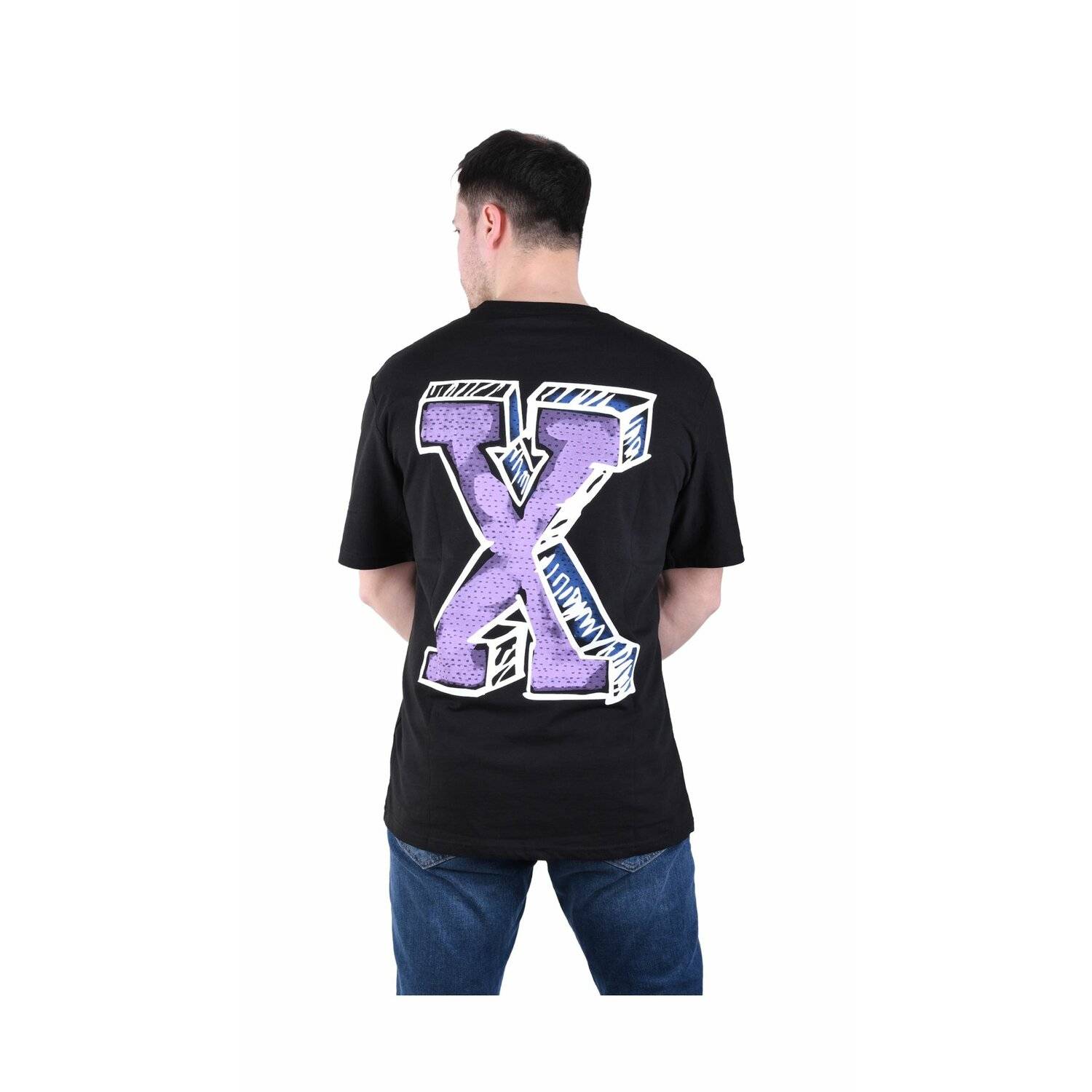 Herren T-Shirt Basic Long Tee Designer Shirt Tee Sommer Oversize TS-5003 M Schwarz