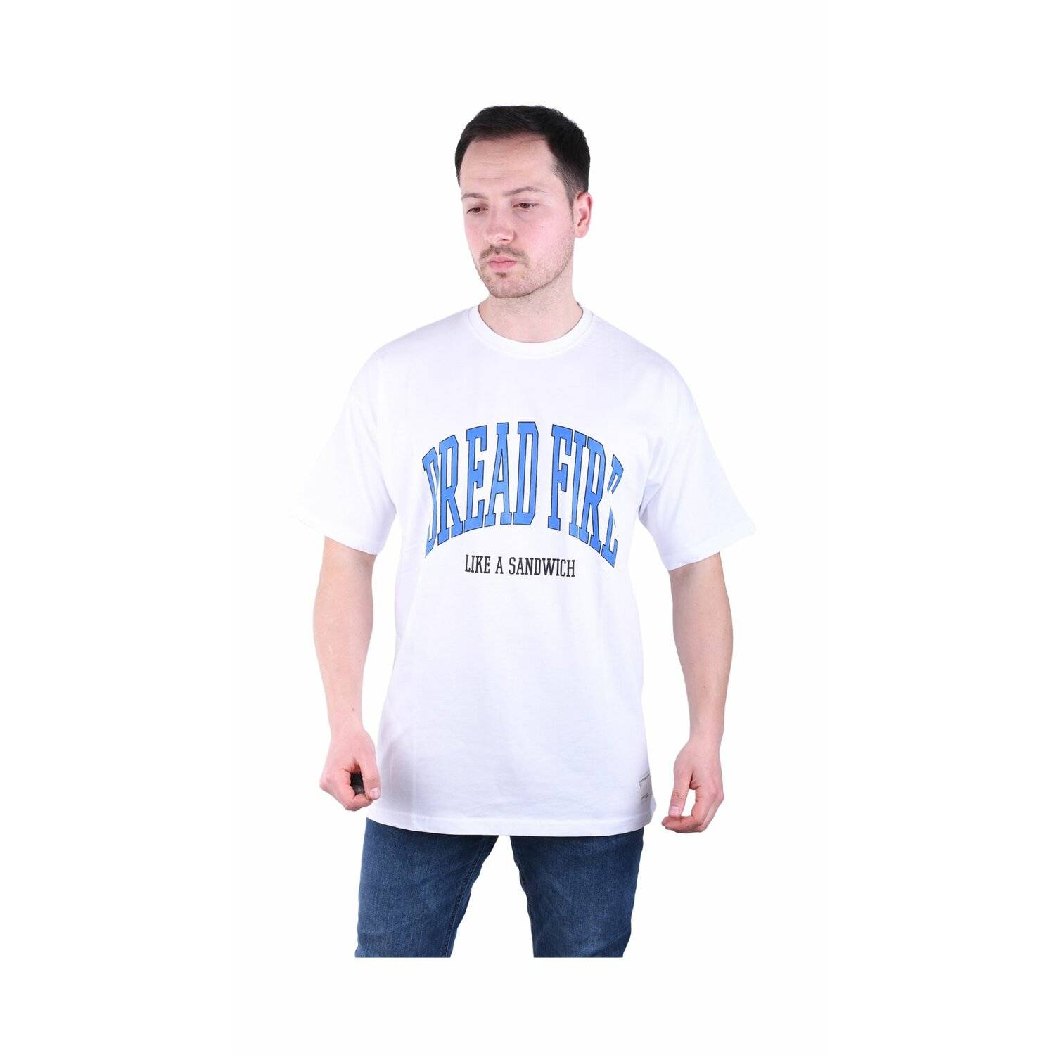 Herren T-Shirt Basic Long Tee Designer Shirt Tee Sommer Oversize TS-5008 S Weiß