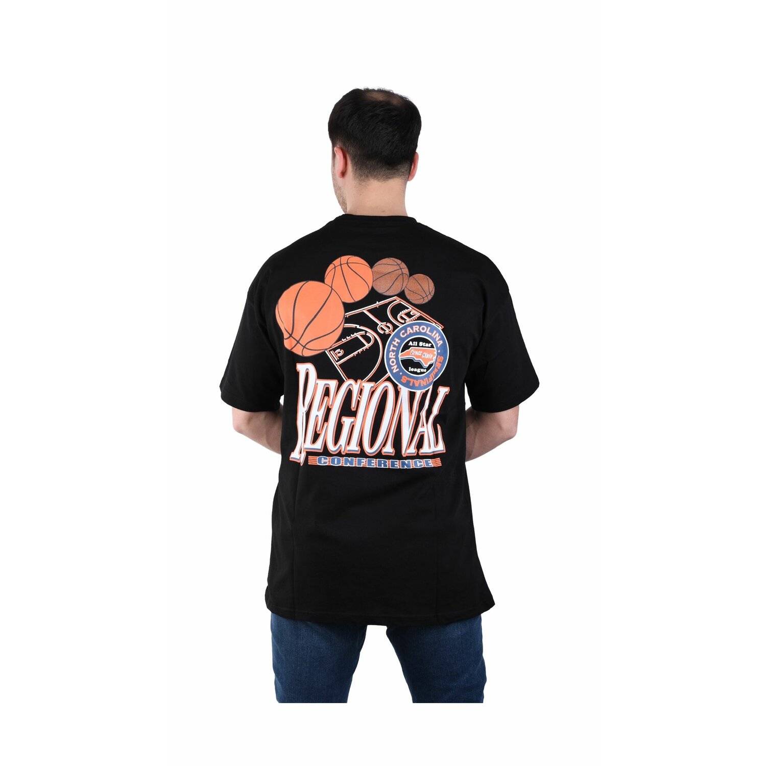 Oversize Herren T-Shirt Basic Long Tee Designer Shirt Basic Tee Sommer TS-5002 2XL Schwarz