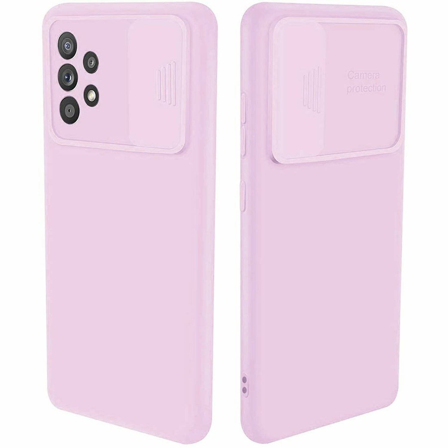 CamShield Silikon Cover Case Slim Handyhülle Schutzhülle mit Kameraschutz Kameraabdeckung für Vivo Y11s Lila