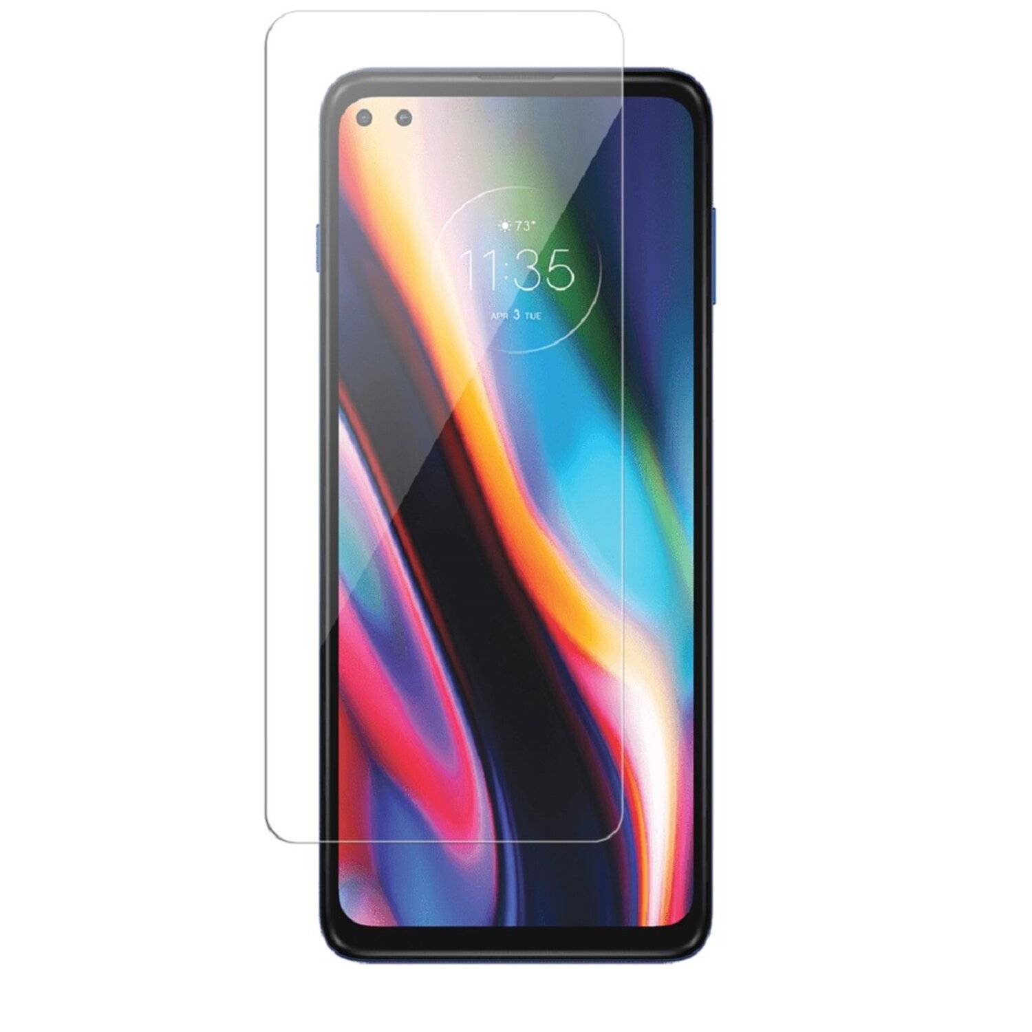 3X Schutz Glas 9H Tempered Glass Display Schutz Folie Display Glas Screen Protector für Motorola Moto G 5G Plus