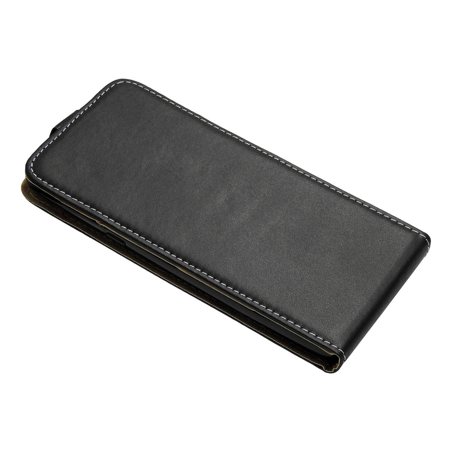 Flip Case für MOTOROLA MOTO G 5G Handy Tasche vertikal aufklappbar Schutzhülle Klapp Hülle Schwarz