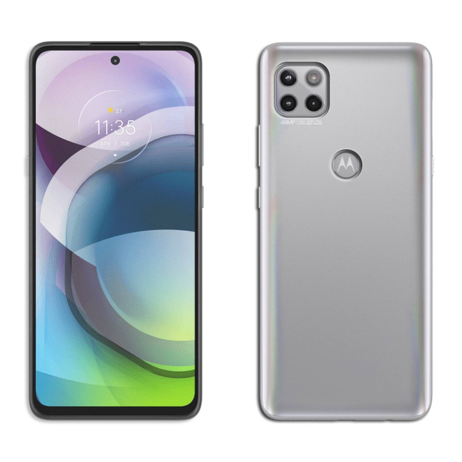 Silikon Hülle Basic für MOTOROLA MOTO G 5G Case TPU Soft Handy Cover Schutz Transparent