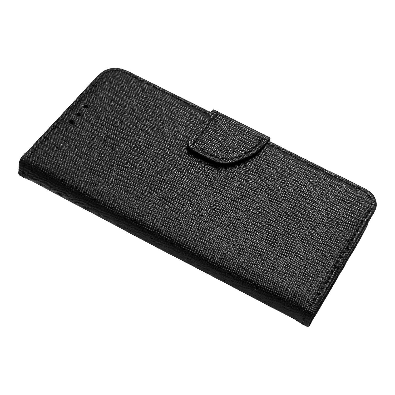 Buch Tasche "Fancy" für SAMSUNG GALAXY S22 PLUS Handy Hülle Etui Schutzhülle mit Standfunktion, Kartenfach Schwarz