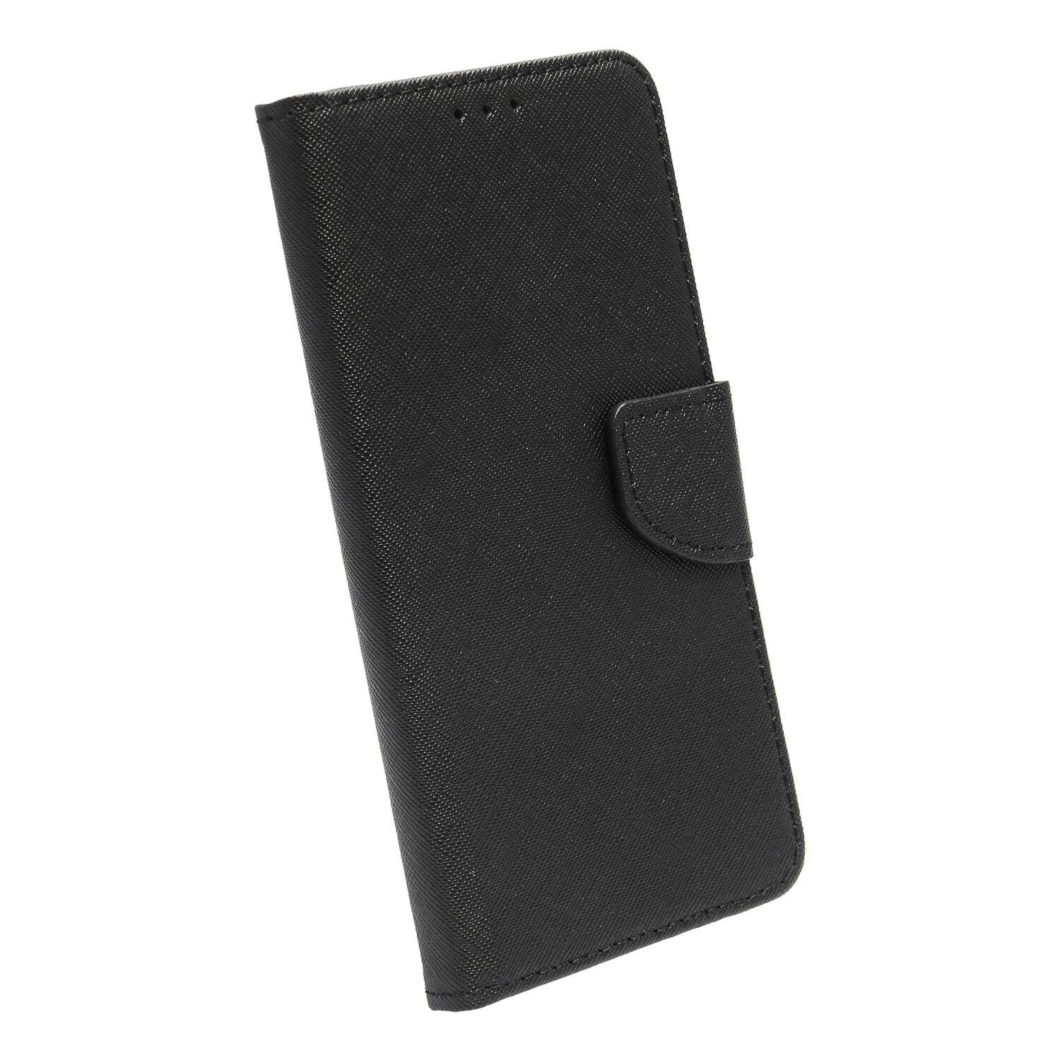 Buch Tasche "Fancy" für SAMSUNG GALAXY S22 PLUS Handy Hülle Etui Schutzhülle mit Standfunktion, Kartenfach Schwarz