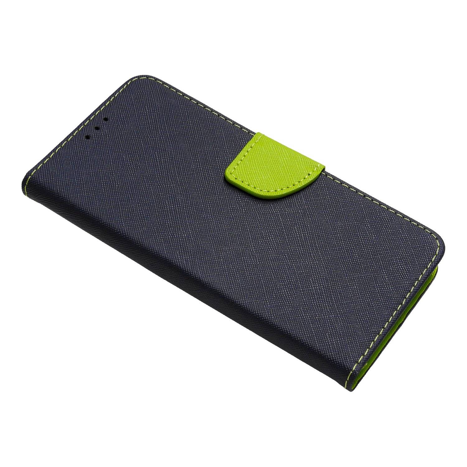 Buch Tasche "Fancy" für SAMSUNG GALAXY S22 PLUS Handy Hülle Etui Schutzhülle mit Standfunktion, Kartenfach Blau-Grün