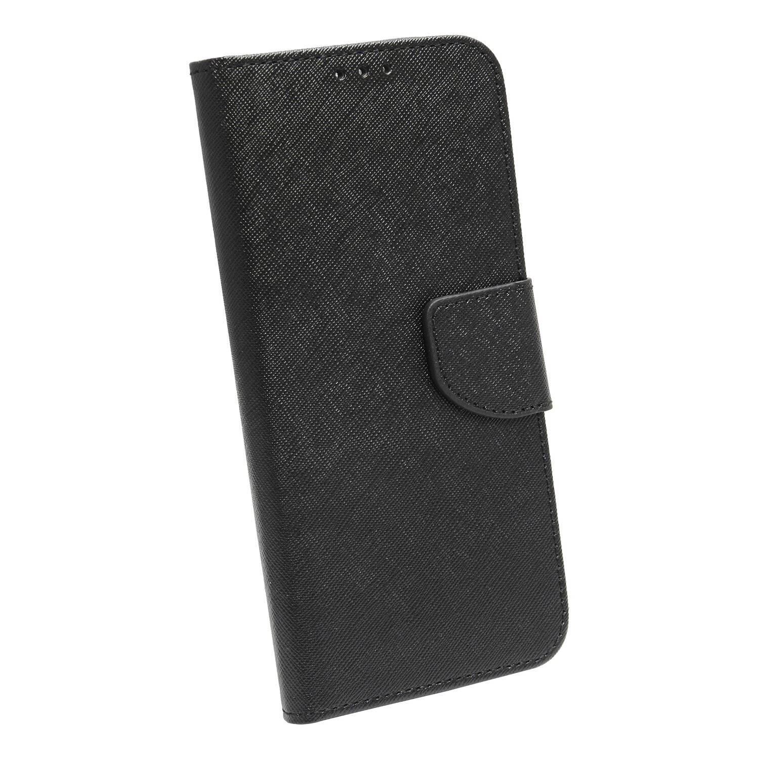 Buch Tasche "Fancy" für OPPO Reno6 5G Handy Hülle Etui Brieftasche Schutzhülle mit Standfunktion, Kartenfach Schwarz