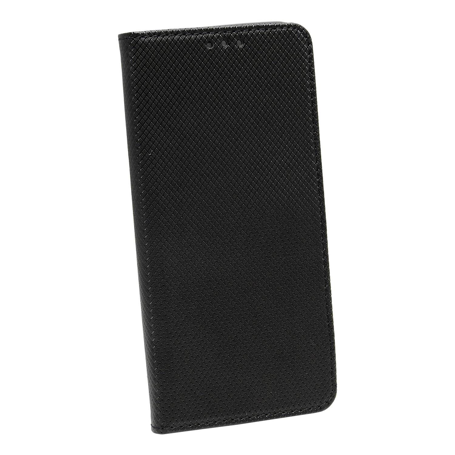 Buch Tasche "Smart" für Realme C21Y Handy Hülle Etui Brieftasche Schutzhülle mit Standfunktion, Kartenfach Schwarz