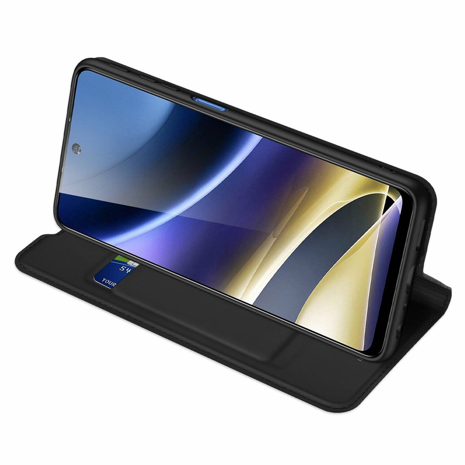 Buch Tasche "Dux Ducis" für Motorola Moto G31 5G Handy Hülle Etui Schutzhülle mit Standfunktion, Kartenfach schwarz