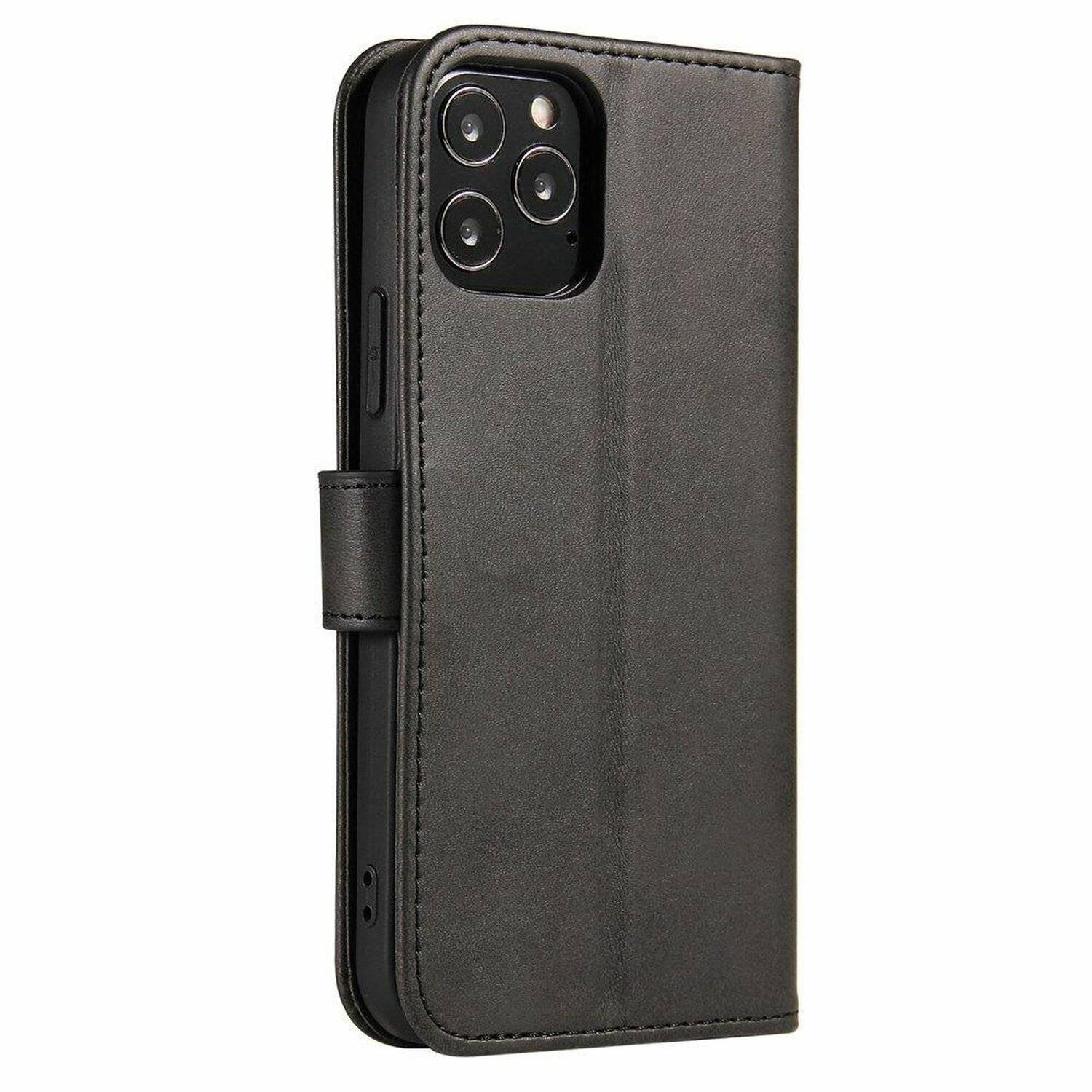 Premium Magnet Case Buch Tasche Schutzhülle aufklappbare Hülle Standfunktion Zubehör für Realme GT 5G Schwarz